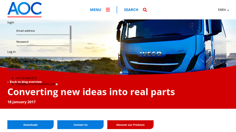 Converting new ideas into real parts aoc auto parts