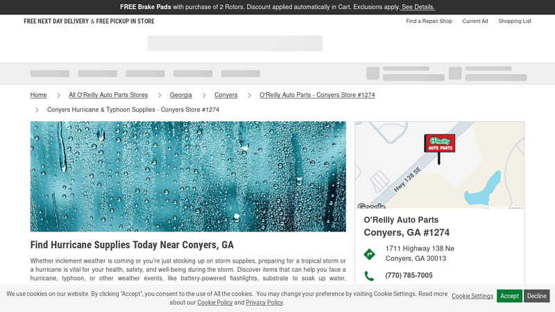 Conyers Hurricane & Typhoon Supplies advance auto parts conyers
