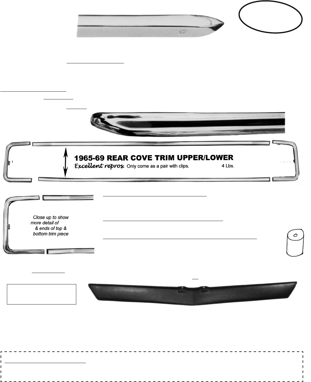 Corvair Car Parts guide