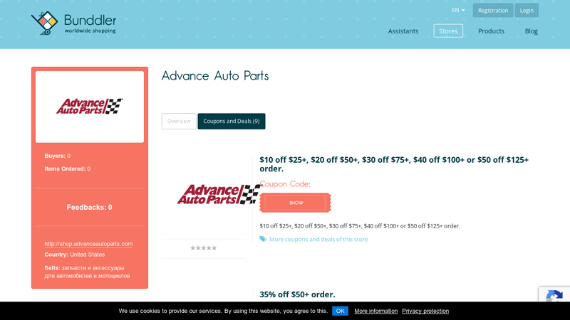 Coupons and deals in Advance Auto Parts. Find  ... advance auto parts online discount codes