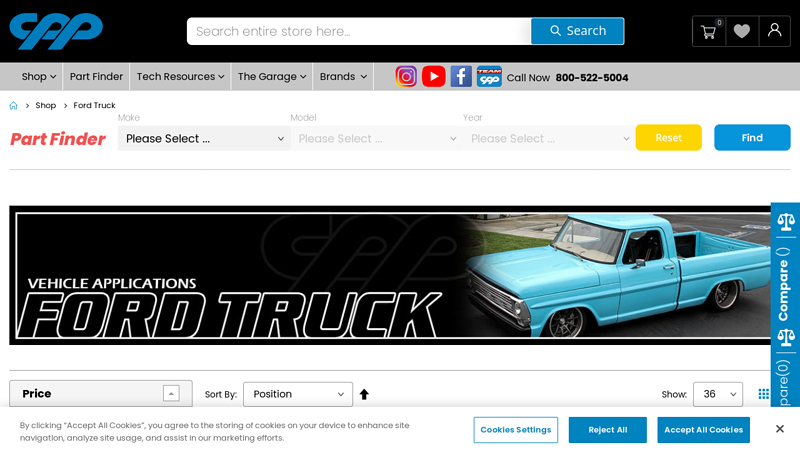 CPP Premium Ford Truck Parts & Performance Accessories 67 ford f100 parts