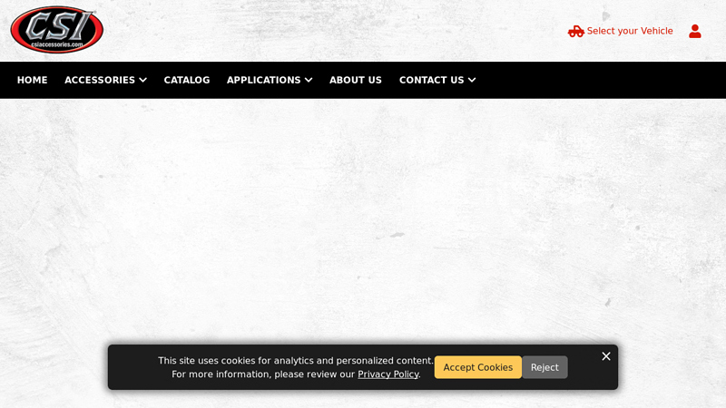 [CSI Accessories] pick up trucks parts