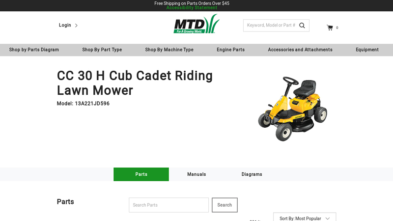 Cub Cadet Riding Lawn Mower cub cadet lawn tractor parts