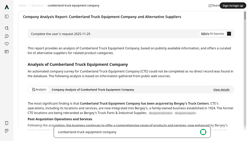 Cumberland Truck Equipment Company: Analysis & Suppliers cumberland truck parts