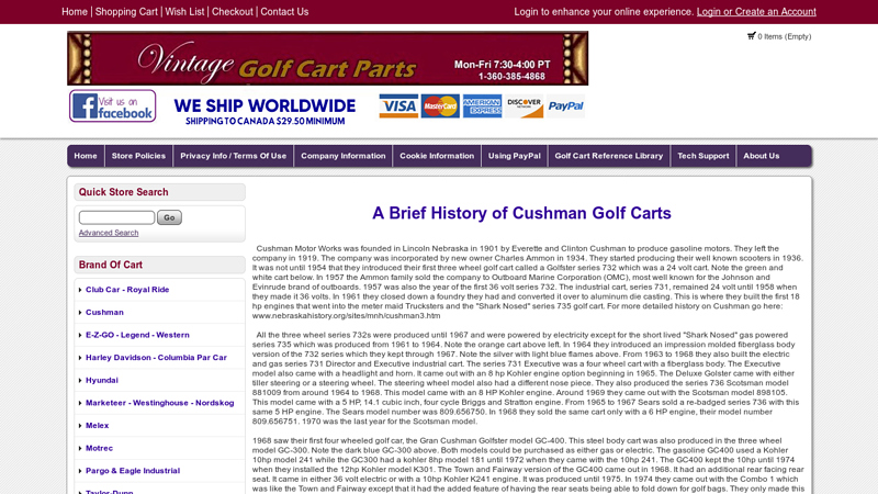 Cushman History cushman motor scooter parts