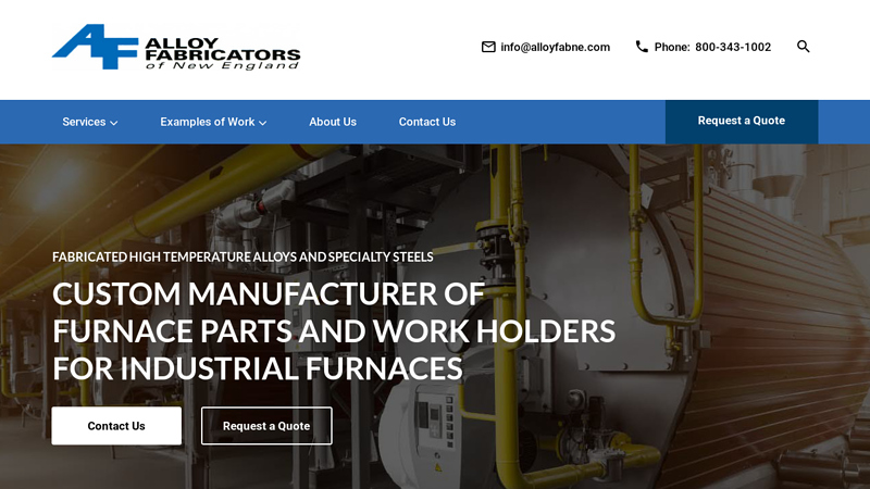 Custom Furnace Parts & Furnace Fixturing auto parts randolph ma