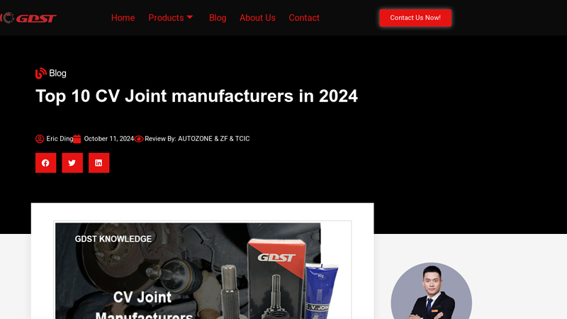 CV Joint manufacturers in 2024 car axle parts