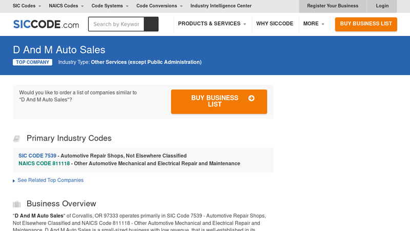 D And M Auto Sales d and m auto parts