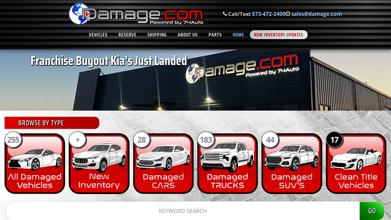 damage.com 74 auto parts