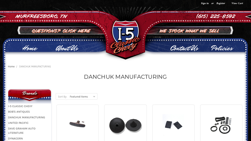 DANCHUK MANUFACTURING Products 58 chevy truck parts