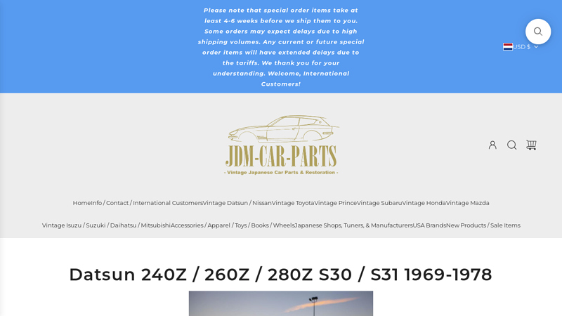 Datsun 240Z / 260Z / 280Z S30 / S31 1969 280z auto parts