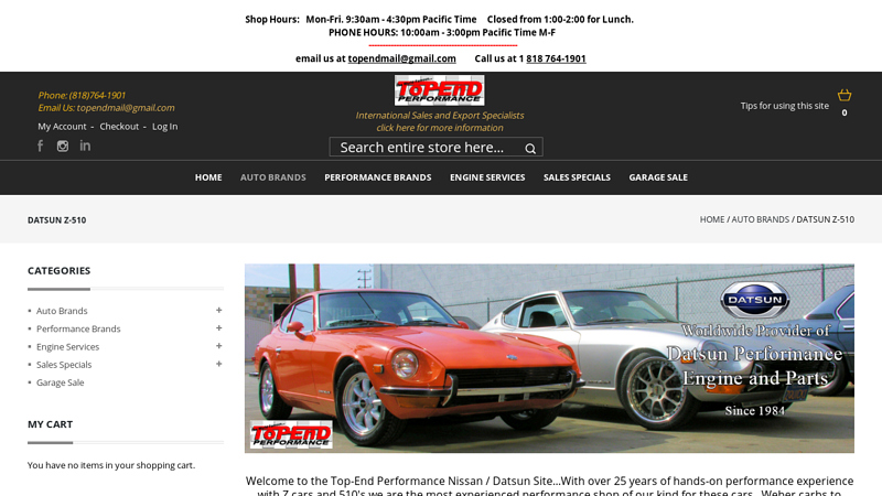Datsun Z 280z auto parts