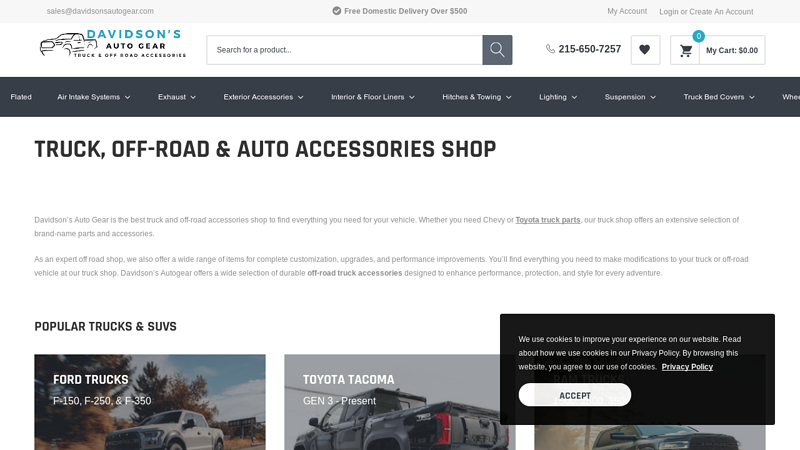 Davidson's Auto Gear: Truck & Off-Road Shop davidson auto parts