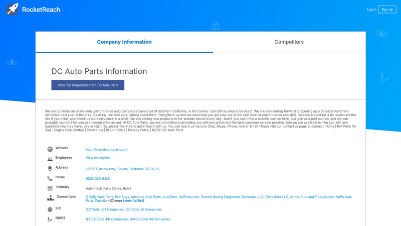 DC Auto Parts Information dc auto parts