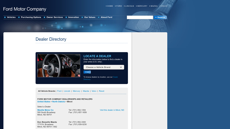 Dealer Directory auto parts minot nd