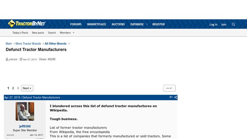 Defunct Tractor Manufacturers antique john deere tractor parts