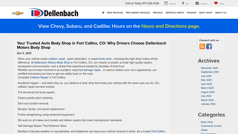 Dellenbach Motors Auto Group Blog car parts fort collins