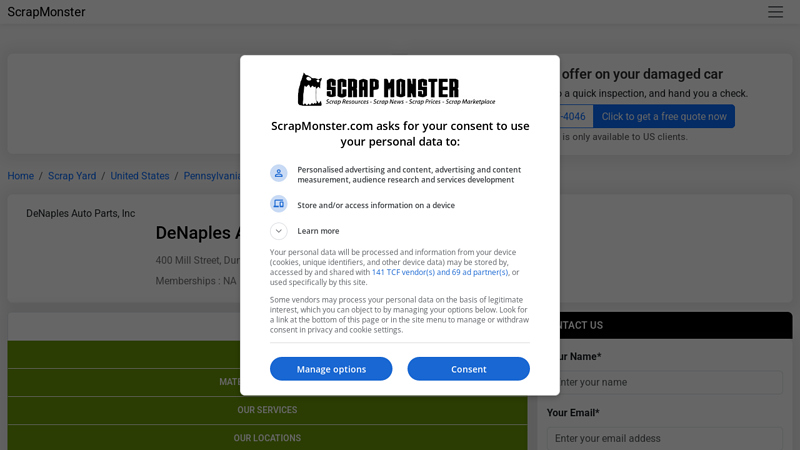 DeNaples Auto Parts, Inc denaples auto parts dunmore pa