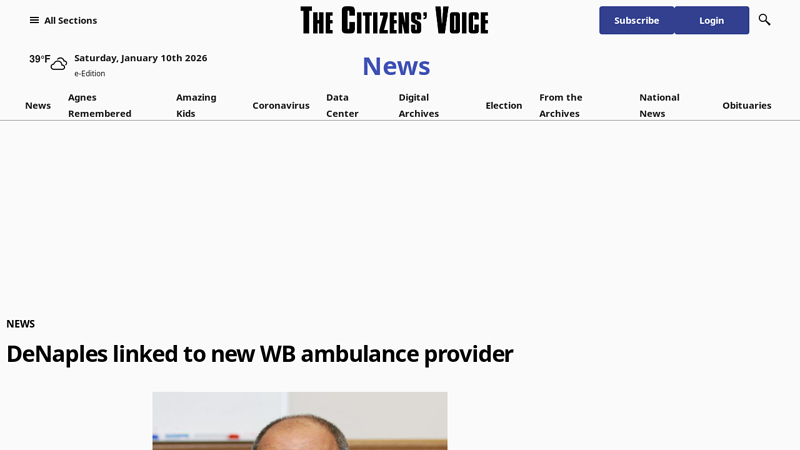 DeNaples linked to new WB ambulance provider denaples auto parts dunmore pa
