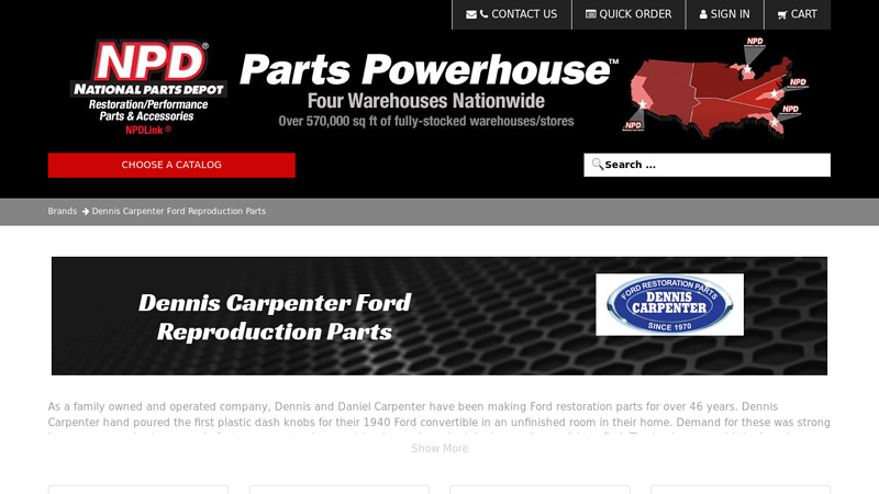 Dennis Carpenter Ford Reproduction Parts dennis carpenter ford truck parts