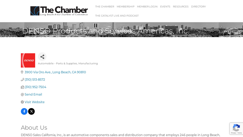 DENSO Products and Services Americas, Inc. auto parts long beach ca