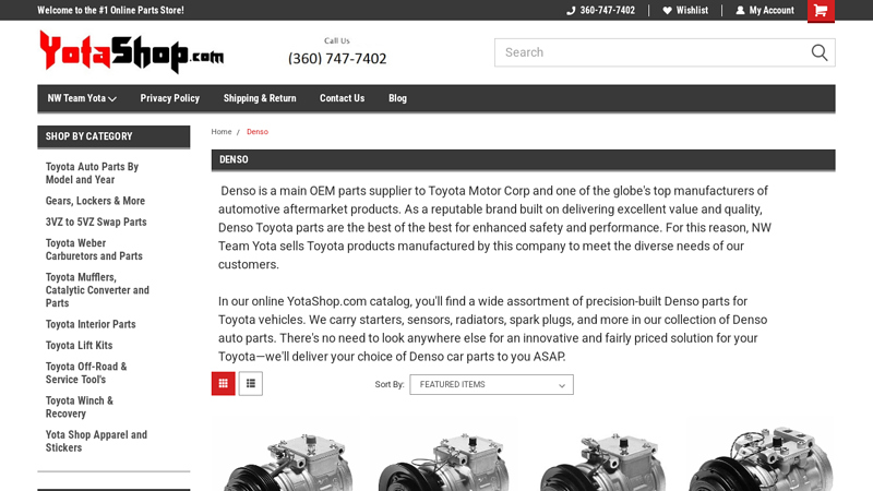 Denso Toyota Parts toyota tocoma parts