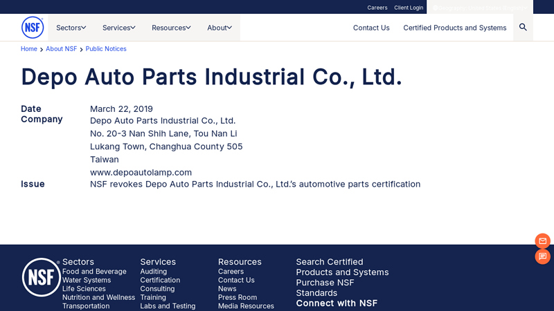 Depo Auto Parts Industrial Co., Ltd. depo car parts
