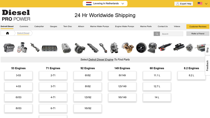 Detroit Diesel Parts detroit truck parts