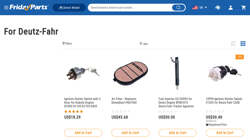 Deutz-Fahr Parts Catalog for Tractor & Combine deutz tractor parts