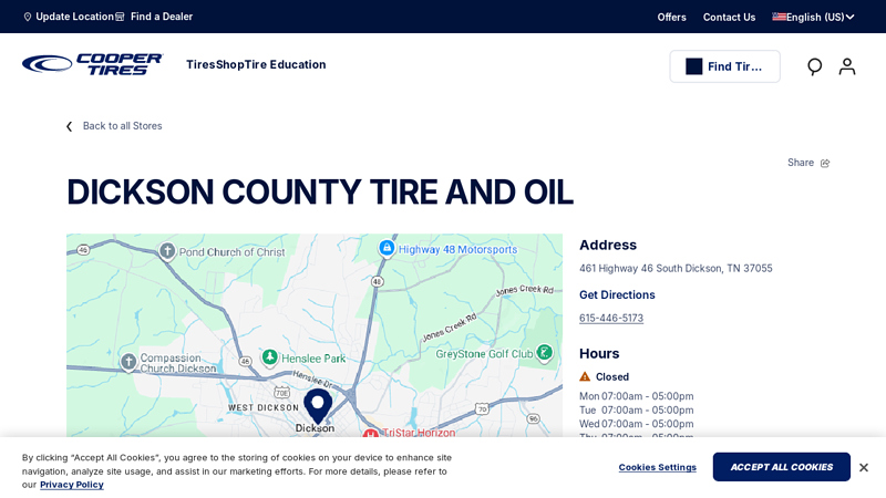 DICKSON COUNTY TIRE AND OIL, Dickson, TN dickson auto parts dickson tn