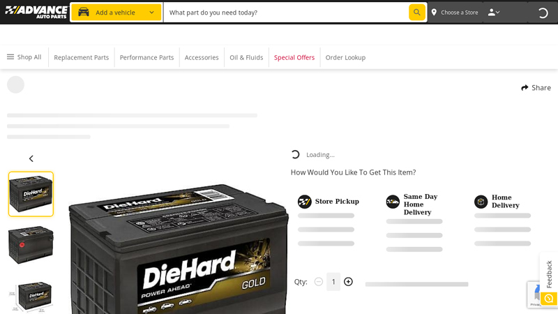 DieHard Gold Battery advance auto parts bellmead