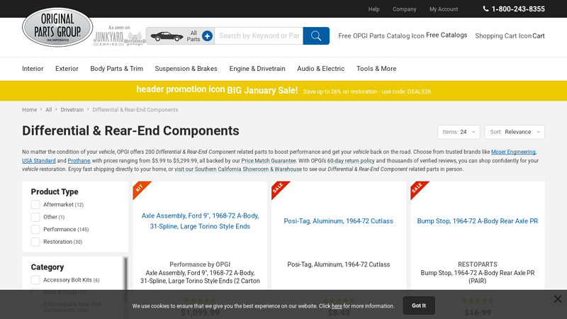 Differential & Rear auto parts differential