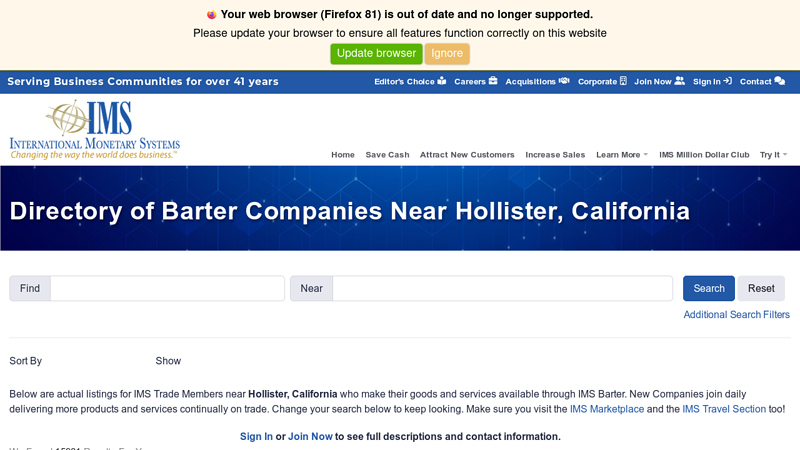 Directory of Barter Companies Near Hollister, California hollister auto parts