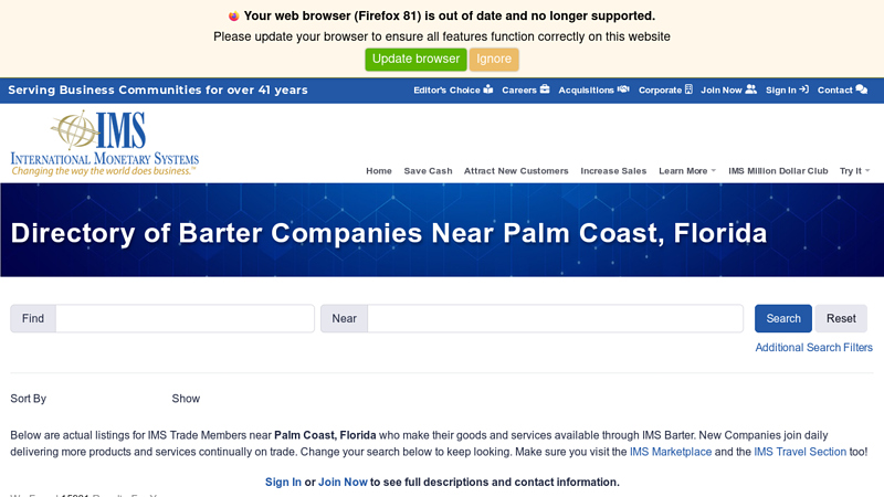 Directory of Barter Companies Near Palm Coast, Florida auto parts palm coast