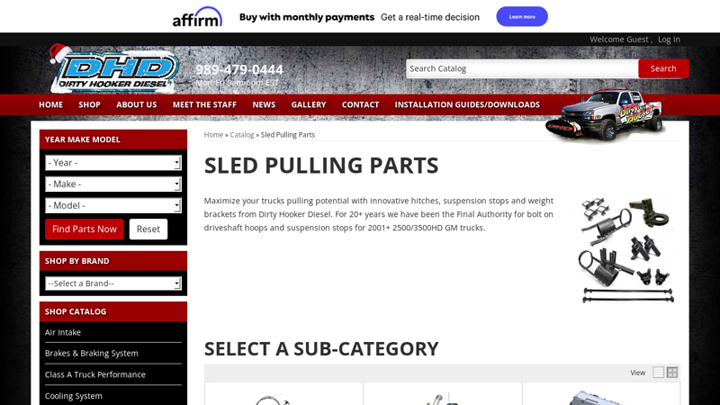 Dirty Hooker Diesel tractor pulling parts for sale