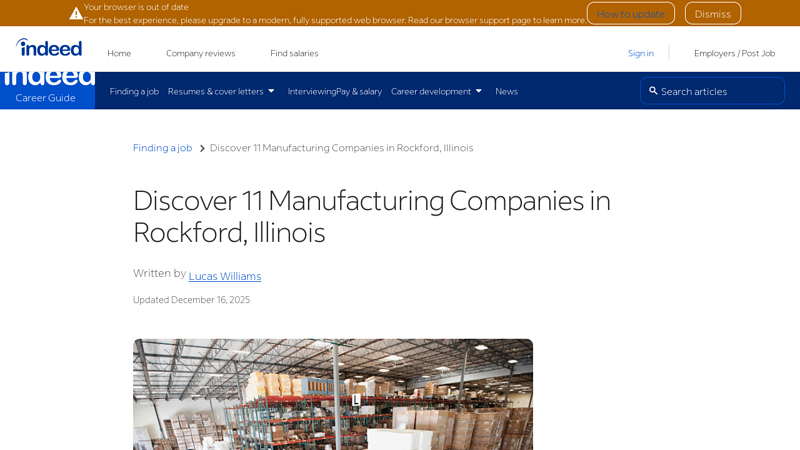 Discover 11 Manufacturing Companies in Rockford, Illinois auto parts rockford il