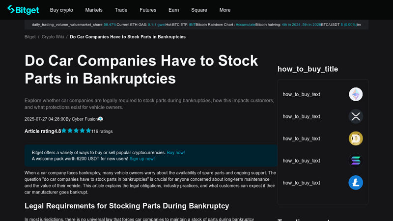 Do Car Companies Have to Stock Parts in Bankruptcies do car companies have to stock parts in bankruptcies reddit