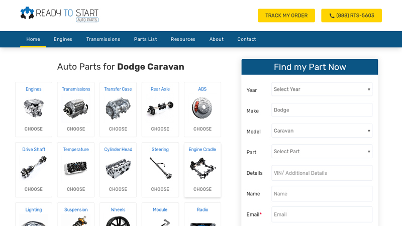 Dodge dodge caravan auto parts