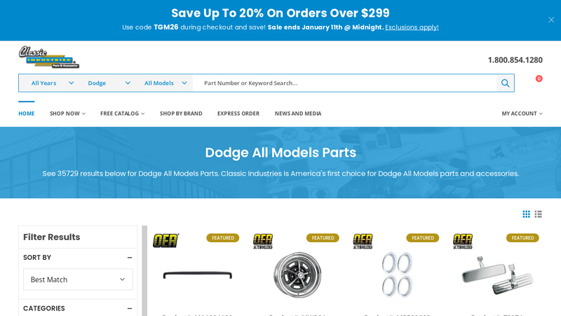 Dodge All Models Parts dodge car parts near me