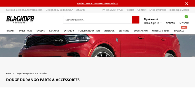 Dodge Durango Parts & Accessories car parts durango