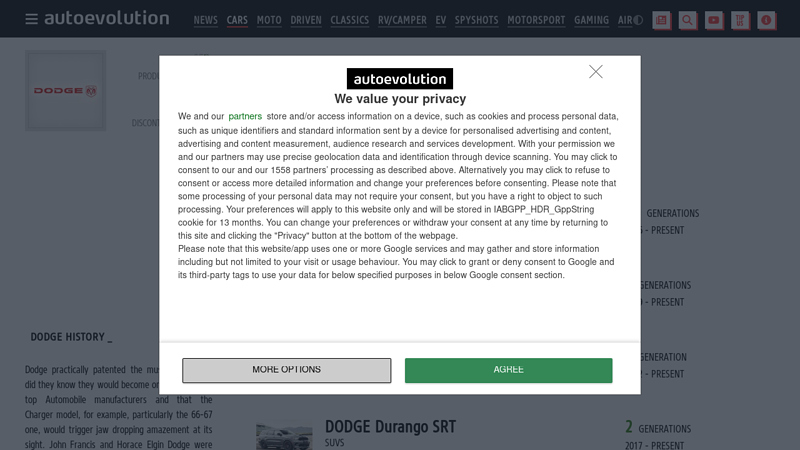 DODGE Models & Brand History dodge car parts