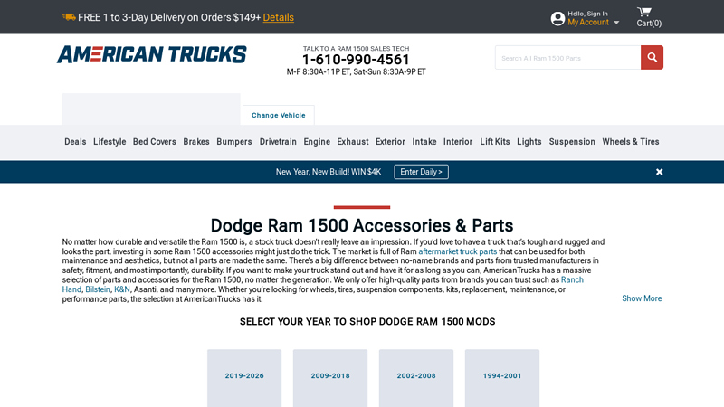 Dodge Ram 1500 Accessories & Parts ram truck oem parts