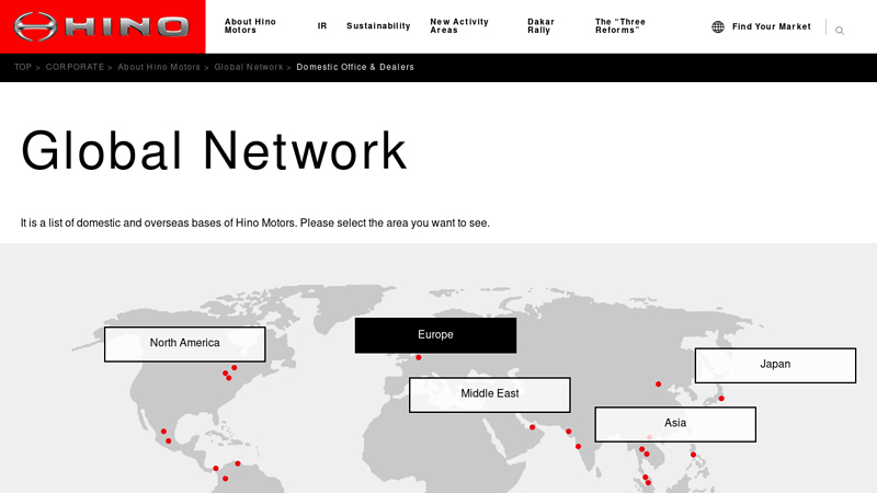 Domestic Office & Dealers hino truck parts