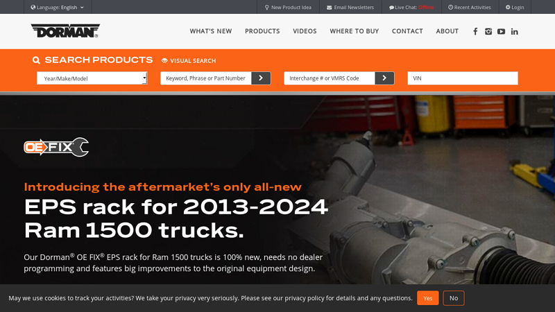 Dorman Products remanufactured auto parts