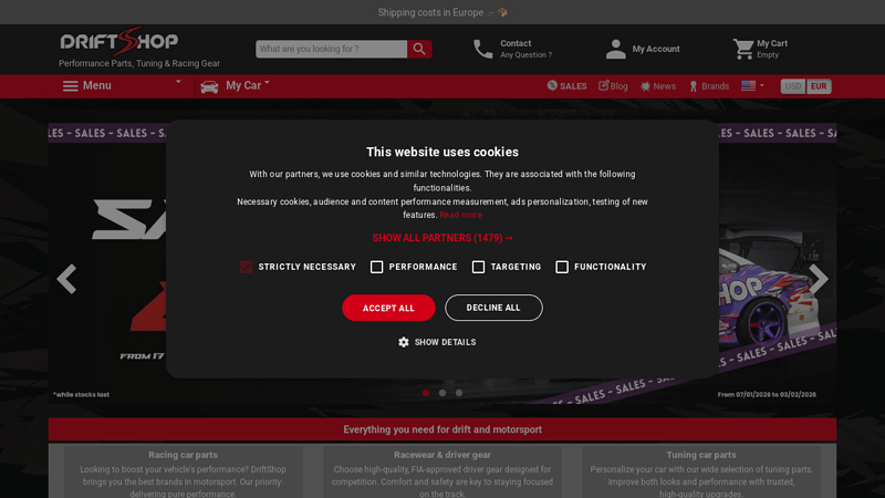 DriftShop drift car parts