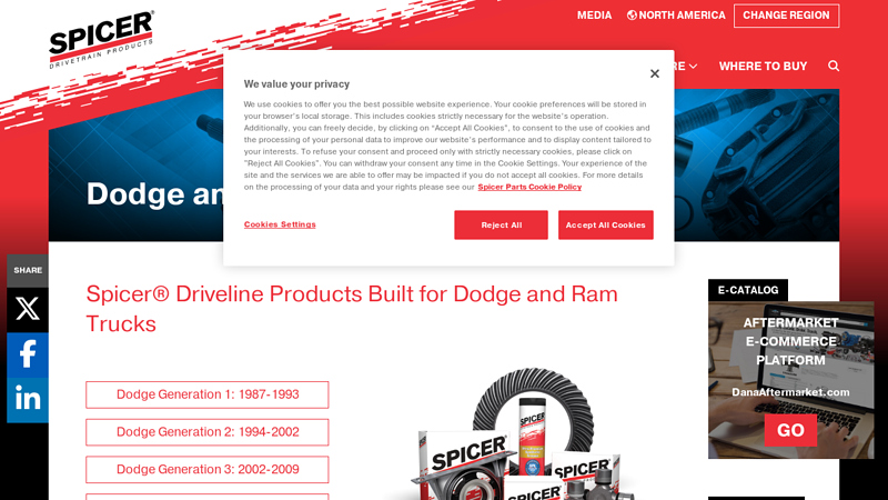 Driveline Products for Dodge Ram Trucks dodge ram truck aftermarket parts
