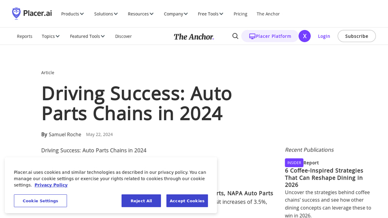 Driving Success: Auto Parts Chains in 2024 napa auto parts stores