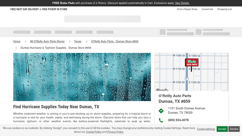 Dumas Hurricane & Typhoon Supplies advance auto parts amarillo