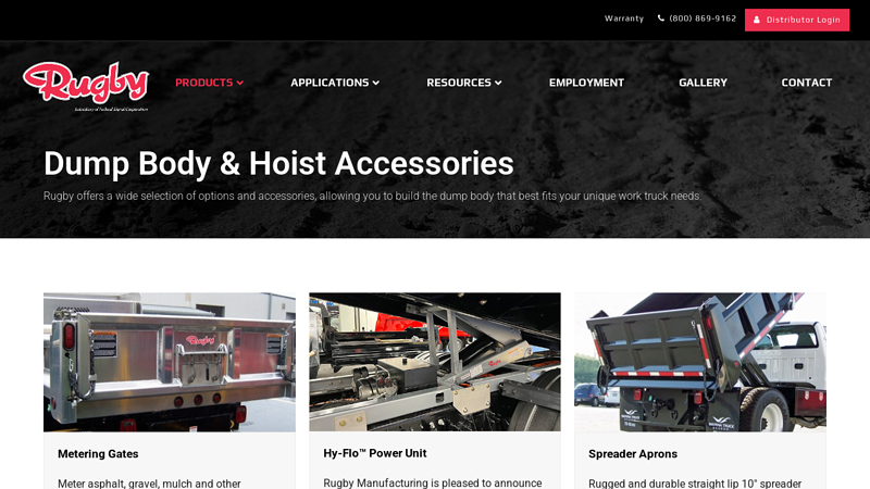 Dump Body & Hoist Accessories dump truck parts and accessories