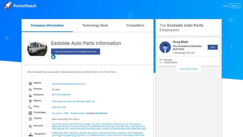 Eastside Auto Parts Information eastside auto parts